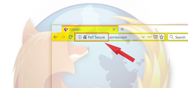Браузер Firefox будет помечать все страницы, использующие HTTP-соединение, как небезопасные